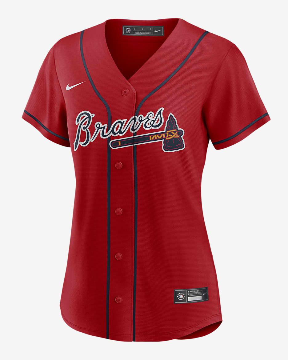 MLB Atlanta Braves Ronald Acuna Jr. Women s Replica Baseball Jersey. Nike